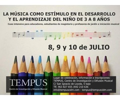 LA MÚSICA COMO ESTÍMULO EN EL DESARROLLO  Y EL APRENDIZAJE DEL NIÑO DE 3 A 8 AÑOS  