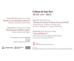 IV Setmana de música antiga de la Colònia de Sant Pere