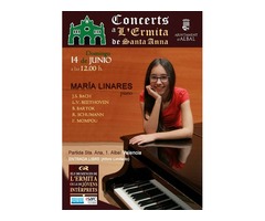 María Linares, piano. Concerts a L´ermita de Santa Ana