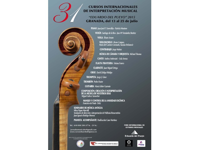 31º Cursos Internacionales de Interpretación Musical Eduardo del Pueyo