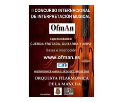 "II CONCURSO INTERNACIONAL DE INTERPRETACIÓN MUSICAL OFMAN"