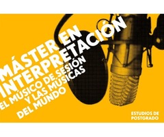 Máster en Interpretación. El músico de sesión y las músicas del mundo