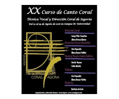 XX Curso Canto Coral, Técnica vocal y Dirección Coral Ágora