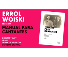 Errol woiski presenta su nuevo libro 'Manual para cantantes'