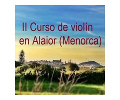 Curso de violín - Menorca - Julio 2016