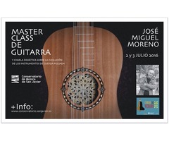 Curso de GUITARRA con el Maestro José Miguel Moreno