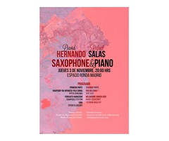 David Hernando // Rafael Salas. Concierto de saxofón y piano.