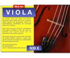 Se vende Viola 35,5 cm