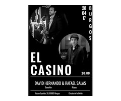 David Hernando & Rafael Salas en BURGOS. Saxofón y piano.