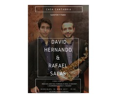 David Hernando & Rafael Salas - Casa Cantabria - Concierto Saxofón y piano.