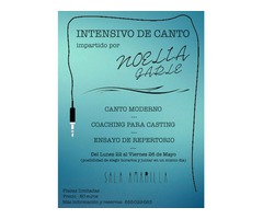 INTENSIVO DE CANTO MODERNO EN MADRID CENTRO