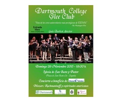 Concierto del Coro Dartmouth College Glee Club a favor de Manos Unidas