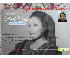 Bel Canto, Master Class Giovanna di Rocco