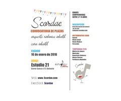 CONVOCATORIA DE PLAZAS ORQUESTA SINFÓNICA INFANTIL SCORDAE