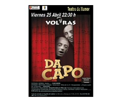 2 ÚNICAS FUNCIONES del Espectáculo DA CAPO de la compañía VOL-RAS