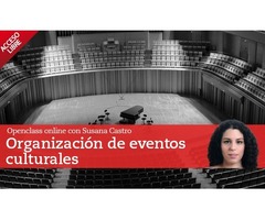 Clase abierta online de organización de eventos culturales