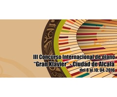 3ª Edición del Concurso para jóvenes pianistas “Gran Klavier – Ciudad de Alcalá”. 8-10 de abril 2016