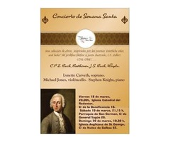 Concierto de Semana Santa “Música en torno a las Odas y Canciones Sacras de Christian F. Gellert“