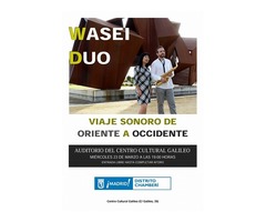 Concierto - WASEI 和西 DUO - Viaje sonoro de oriente a occidente
